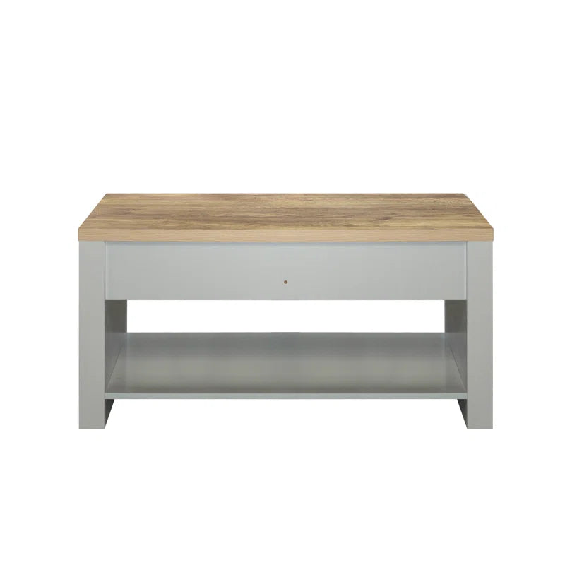 Coffee Table with Storage 2 Drawer with Shelf Modern