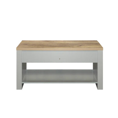 Coffee Table with Storage 2 Drawer with Shelf Modern